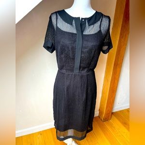 Walter Baker Mesh Pencil Dress with Built In Lining